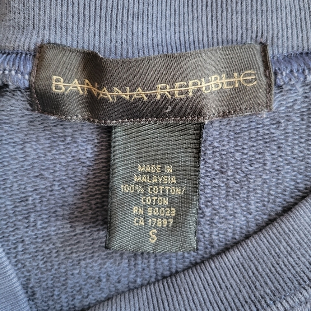 Banana Republic Blue Men's Sweater - Picture 4 of 6
